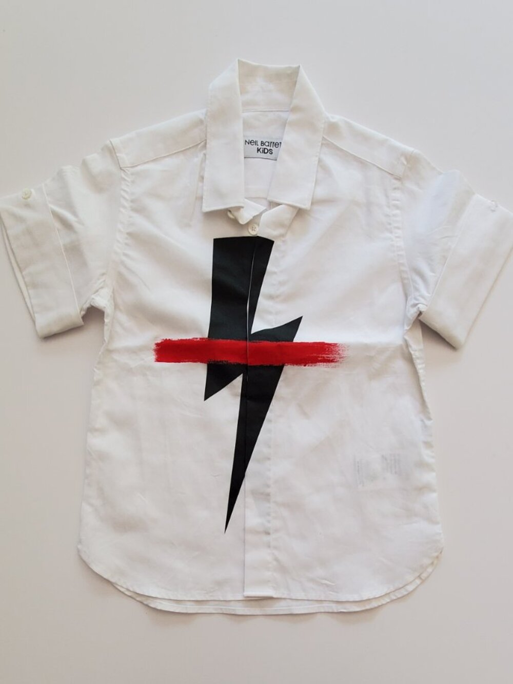 Kids short sleeve button down shirt size 4y